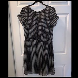 Brooks Brothers Black Print Dress